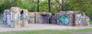 Foto Boulderwand im Friedrichshain in Berlin