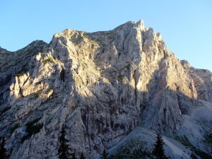 Foto Gimpel - Tannheimer Berge am Morgen vor dem Alpinklettern